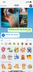 Example Telegram conversation