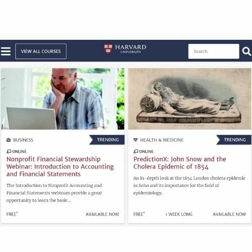 Free Harvard University Online Courses