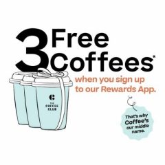Free Coffees from The Coffee Club