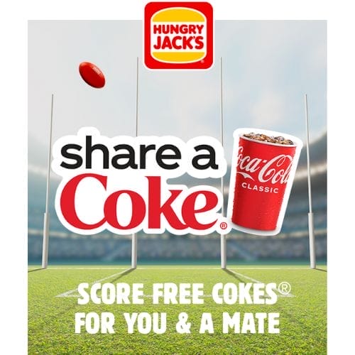 Free Coke with Hungry Jacks