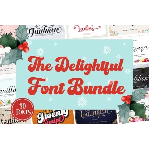 Free Pack of Fonts for Creative Projects Festive
